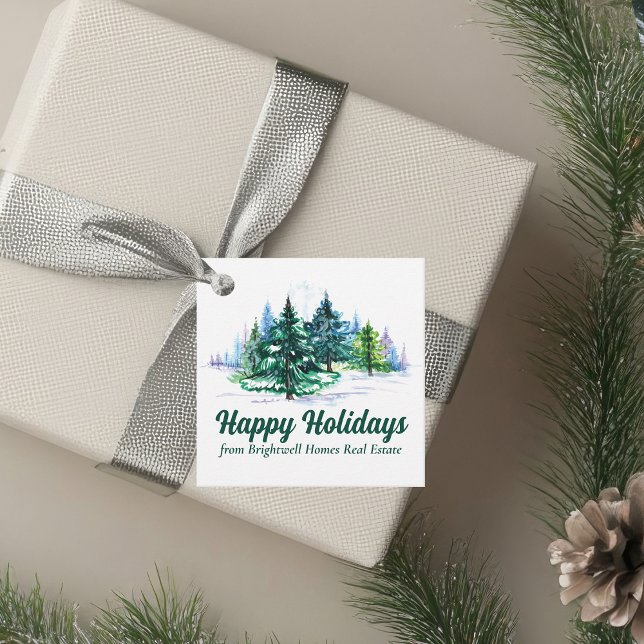 Beautiful Happy Holidays Custom Christmas Party Geschenkanhänger (Von Creator hochgeladen)