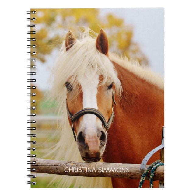Beautiful Horse Personalized Notebook Notizblock (Vorderseite)