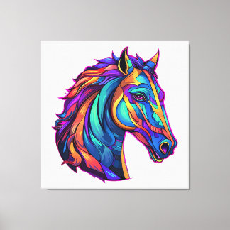Beautiful Horse Pop Art Leinwanddruck