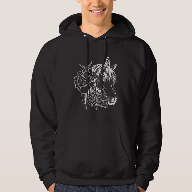 Beautiful Horse Unicorn Animals Horse Hoodie (Vorderseite)