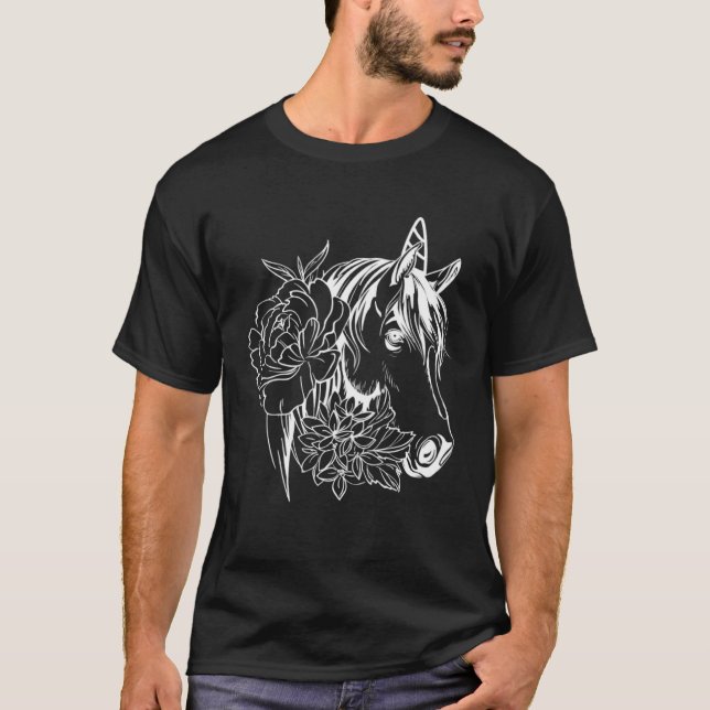 Beautiful Horse Unicorn Animals Horse T-Shirt (Vorderseite)