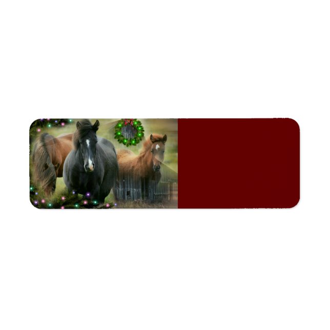 Beautiful Horses and Rustic Barn Christmas (Vorne)