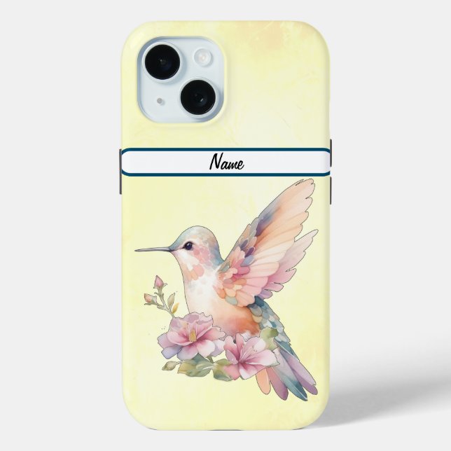 Beautiful Hummingbird Tough Case-Mate iPhone Hülle (Rückseite)