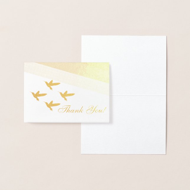 Beautiful Hummingbirds Danke Folienkarte (Anzeige)