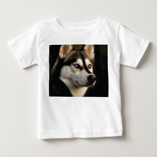 Beautiful Husky Throw Pillow Baby T-shirt (Vorderseite)