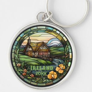 Beautiful Imitats Glass Ireland Souvenir Schlüsselanhänger
