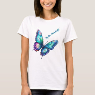 Beautiful iridescent shimmering butterfly  T-Shirt