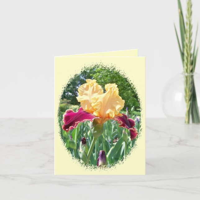 Beautiful Iris Notecard Karte (Vorderseite)