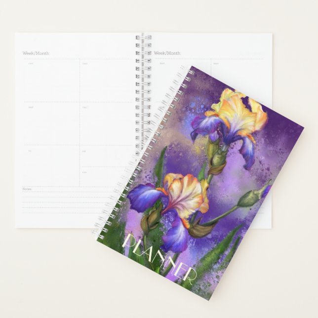Beautiful Irises Planner Planer (Anzeige)