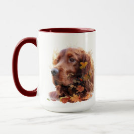 Beautiful Irish Red Setter Tasse