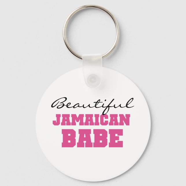 Beautiful Jamaican Babe Schlüsselanhänger (Vorderseite)