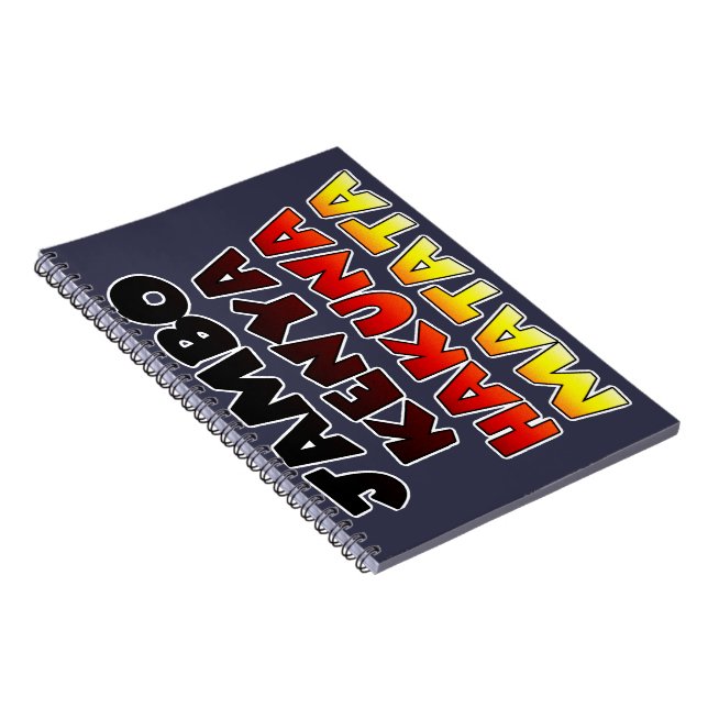 Beautiful Jambo Kenya Hakuna Matata Schöne Aussich Notizblock (Rechte Seite)