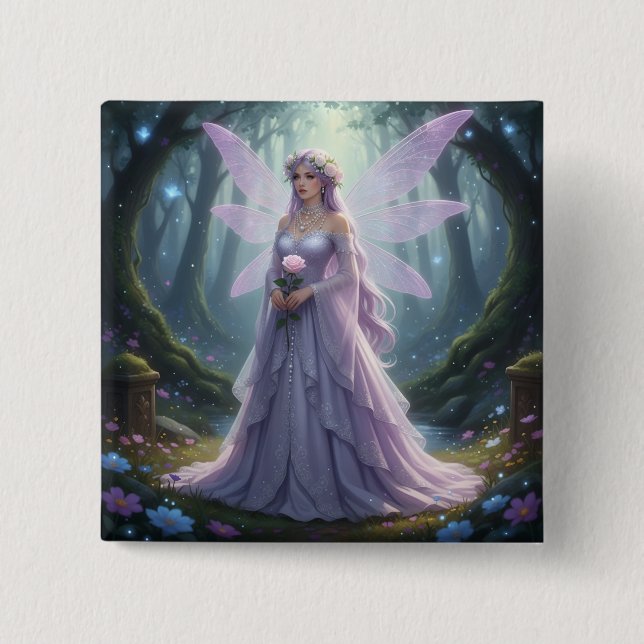 Beautiful June Pearl Fairy Button (Vorderseite)