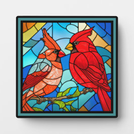 Beautiful Kardinal Red Bird Fotoplatte