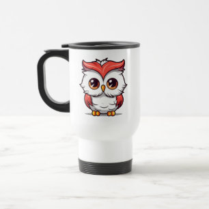 Beautiful Kawaii Style Owl Cartoon-77038 Two-Tone Reisebecher