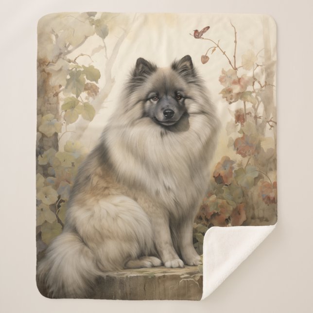 Beautiful Keeshond Sherpadecke (Vorderseite)