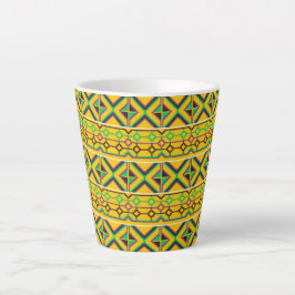 Beautiful Kente Ghana African Ethnic gedruckt Milchtasse