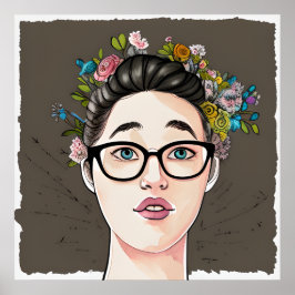 Beautiful Kinda Nerdy Girl Poster