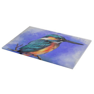 Beautiful Kingfisher Bird Cutting Board Schneidebrett