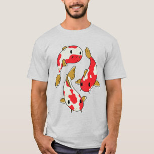 Beautiful Koi Fish Cartoon Design T-Shirt