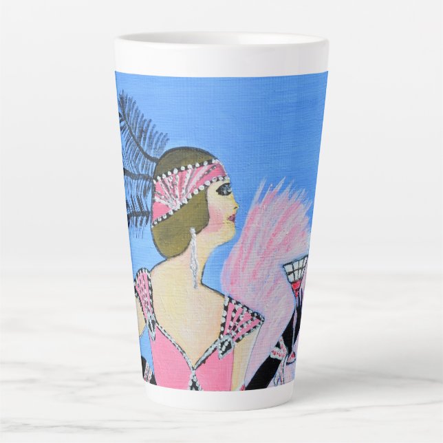 Beautiful Lady Coffee Mug  Milchtasse (Vorderseite)