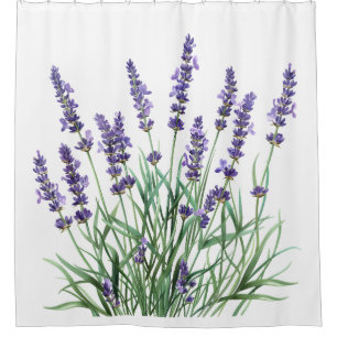 Beautiful Lavender Garden Blume Duschvorhang