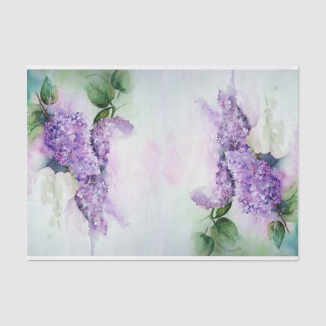 Beautiful Lavender Lilac Blume Tissue Paper Seidenpapier (Vorderseite)