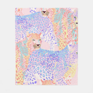 Beautiful Leopard Seamless Pattern illustration Ar Fleecedecke