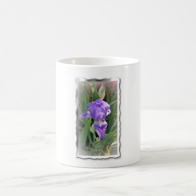 Beautiful Light Blue Iris Kaffeetasse (Mittel)