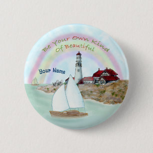 Beautiful Lighthouse Button