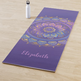 Beautiful Lila Mandala Pattern Yoga Mat Yogamatte