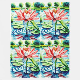 Beautiful Lily Blanket Fleecedecke