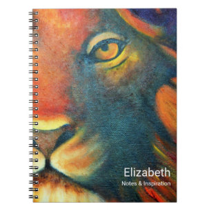 Beautiful Lion Head Portrait Regal und Stolz Notizblock