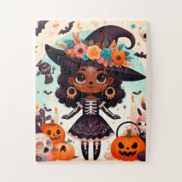 Beautiful little witch halloween party