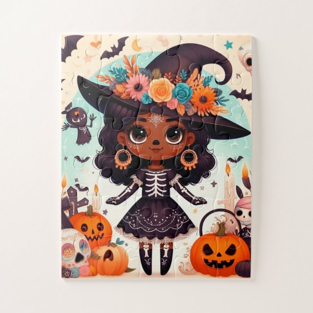 Beautiful little witch halloween party (Vertikal)