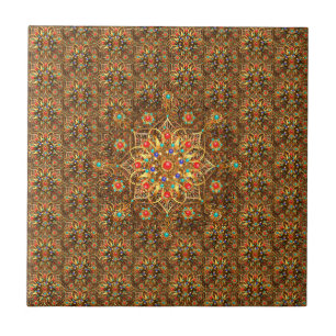 Beautiful Mandala Blume Art Fliese