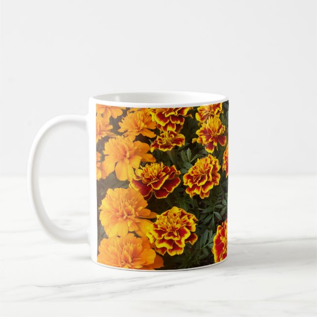 Beautiful Marigolds Coffee Tasse (Links)