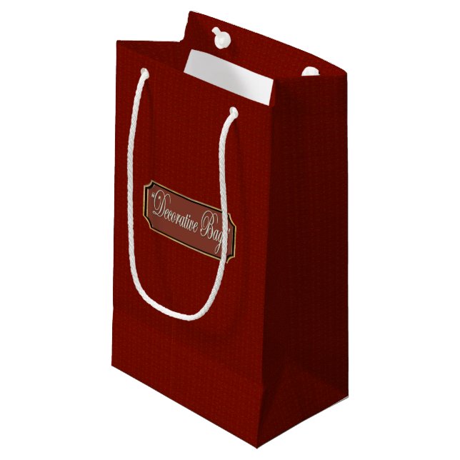 Beautiful Maroon Small Geschenktasche Kleine Geschenktüte (Vorderseite Schrägansicht)