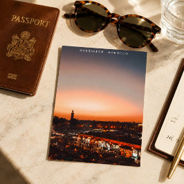 Beautiful Marrakech Red Medina Sunset Postkarte