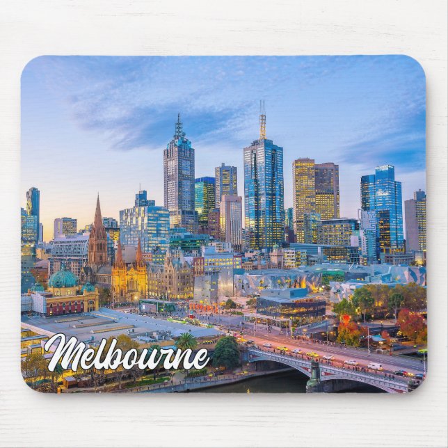 Beautiful Melbourne, Australien Mousepad (Vorne)