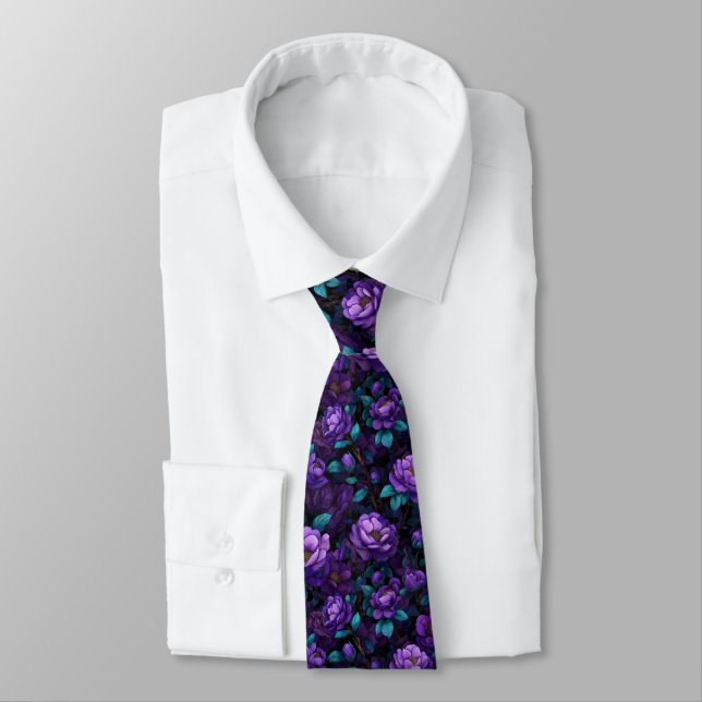Beautiful Mens Accessories Gardenias Flower Krawatte (Gebunden)