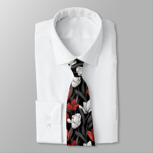 Beautiful Mens Accessories Tulip Flower Krawatte (Gebunden)