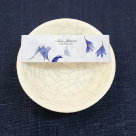 Beautiful mini Floral Earring | Stuhlsichtkarten Mini Visitenkarte