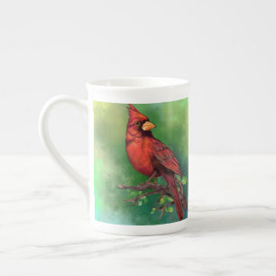 Beautiful Mug with Northern Red Cardinal Bird Prozellantasse