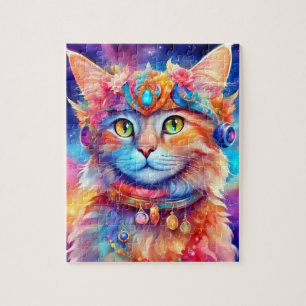 Beautiful Multicolor Cat 712 mit Schmuck