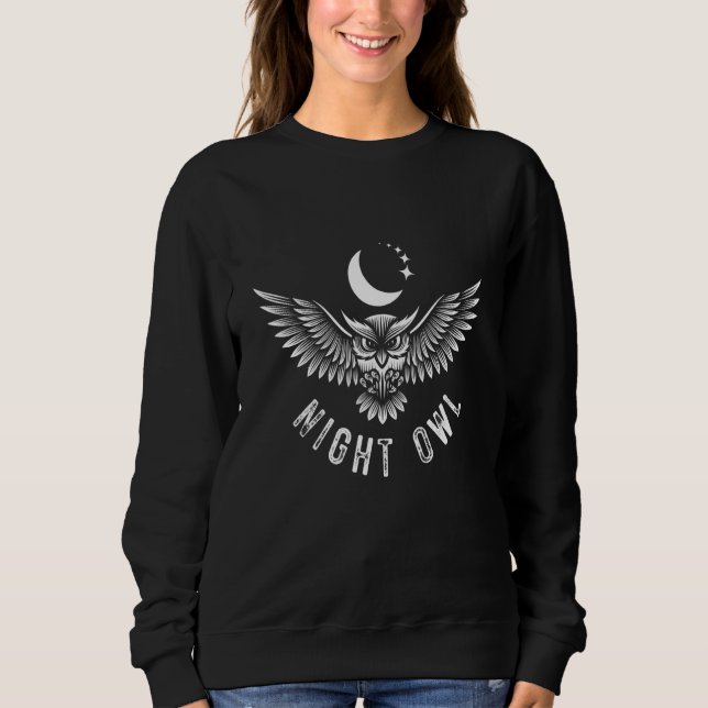 Beautiful Night Owl Niedlich Bird Cool Eagle Owner Sweatshirt (Vorderseite)