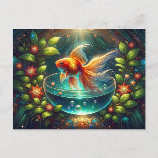 Beautiful Nowruz Goldfish Postkarte (Vorderseite)