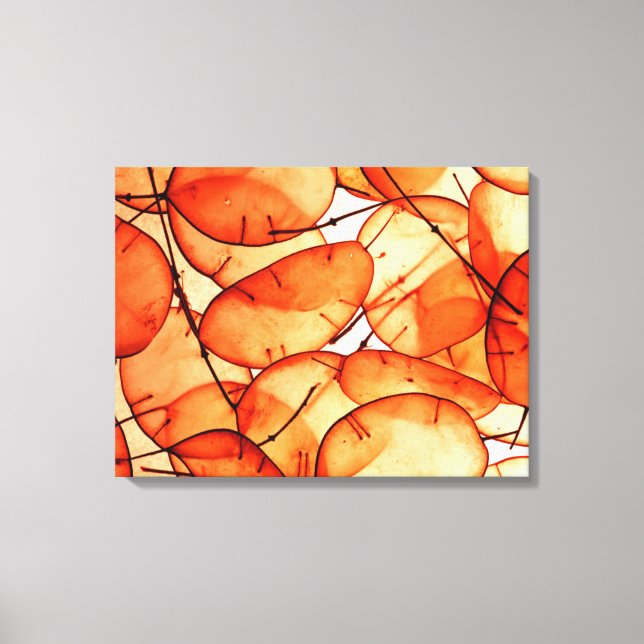 Beautiful Orange Leaf Wrapped Canvas Leinwanddruck (Vorderseite)