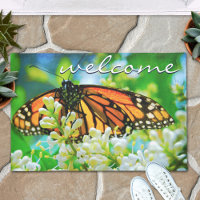 Beautiful Orange Monarch Butterfly Photo Welcome