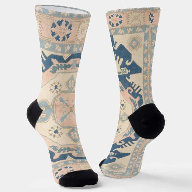 Beautiful Oriental Antique Kilim Rug Socken (Gewinkelt)